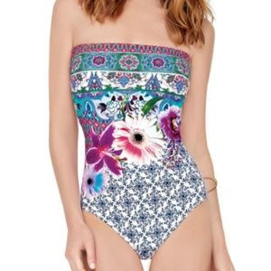 GOTTEX | Le Jardin Bandeau One Piece [Strapless]